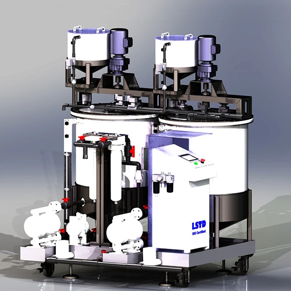Polishing slurry mixing and central supplying system